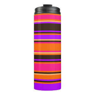Bouteilles Isothermes Orange gras, magenta et violet rayé - Toussin