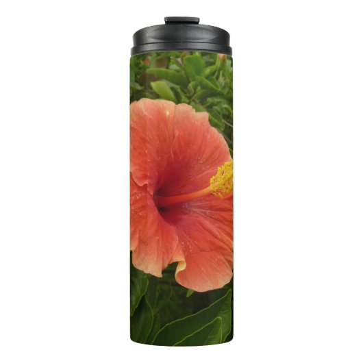 Bouteilles Isothermes Orange Hibiscus Flower Tropical Floral (Devant)