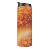 Bouteilles Isothermes Orange Jaune Parties scintillant Tumbler thermique (Tourné sur la droite)
