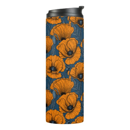 Bouteilles Isothermes Orange papillon thermique (Tourné sur la gauche)