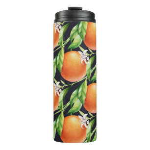 Bouteilles Isothermes Oranges aquarelles : Motif sans arôme