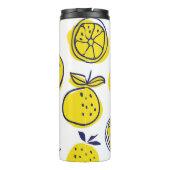 Bouteilles Isothermes Oranges d'été : Motif de fruits élégant. (Dos)