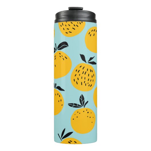 Bouteilles Isothermes Oranges fruits sans couture motif (Devant)