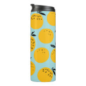 Bouteilles Isothermes Oranges fruits sans couture motif (Tourné sur la droite)