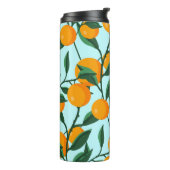 Bouteilles Isothermes oranges on leaf branches seamless pattern, citrus (Tourné sur la gauche)