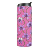 Bouteilles Isothermes Orchidées et chaînes, violet et rose (Tourné sur la gauche)