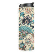 Bouteilles Isothermes Oriental Paisley : Elégance Textile Stylisée. (Tourné sur la gauche)