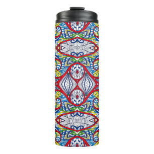 Bouteilles Isothermes Ornamental Tribal Seamless pattern. Illustration.