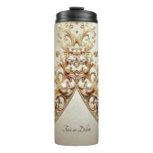 Bouteilles Isothermes Ornate Gold Flourish (Devant)