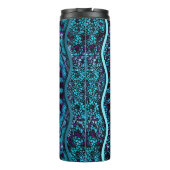 Bouteilles Isothermes Ornate seamless texture background. Relief waves o (Dos)