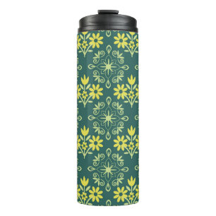 Bouteilles Isothermes Ornement floral, motif élégant sans soudure.