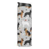 Bouteilles Isothermes Os bergers allemands et pattes (Tourné sur la droite)