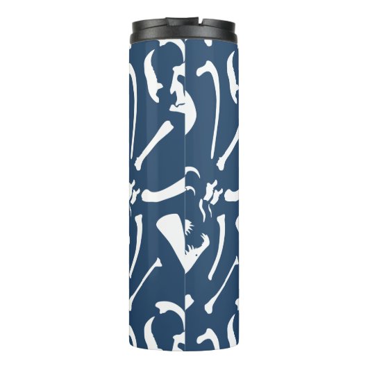 Bouteilles Isothermes Os de dinosaure (bleu) (Dos)