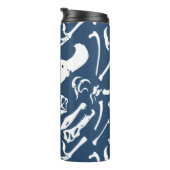 Bouteilles Isothermes Os de dinosaure (bleu) (Tourné sur la droite)