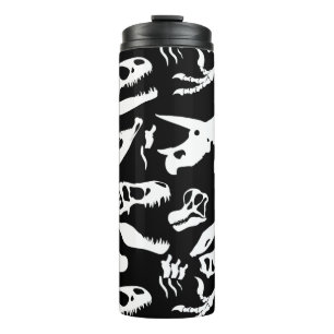 Bouteilles Isothermes Os de dinosaure (noir et blanc)