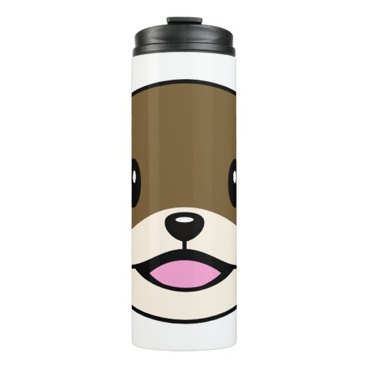 Bouteilles Isothermes Otter souriant mignon (Devant)