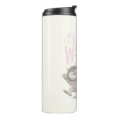 Bouteilles Isothermes Où les choses sauvages sont citées - rose (Tourné sur la gauche)