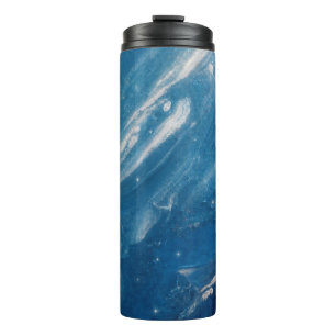 Bouteilles Isothermes Où l'océan rencontre le bleu ciel Art abstrait Eau