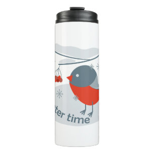 Bouteilles Isothermes Ours d'hiver et baies de raies rouges