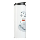 Bouteilles Isothermes Ours d'hiver et baies de raies rouges (Tourné sur la gauche)