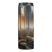 Bouteilles Isothermes Ours noir sur la scène forestière (Dos)