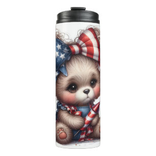 Bouteilles Isothermes Ours patriotique