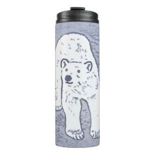 Bouteilles Isothermes Ours polaire sur la peinture sur glace - Art origi