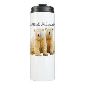 Bouteilles Isothermes Ours polaires de la faune d'Alaska Tumbler thermol