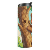 Bouteilles Isothermes Ourson mignon grimpant à un arbre (Tourné sur la gauche)