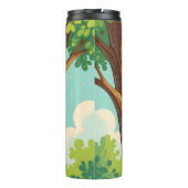 Bouteilles Isothermes Ourson mignon grimpant à un arbre (Dos)
