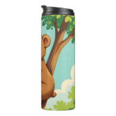 Bouteilles Isothermes Ourson mignon grimpant à un arbre (Tourné sur la droite)