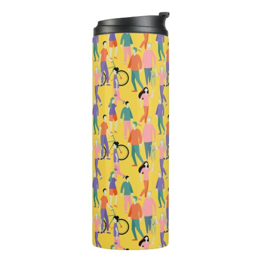 Bouteilles Isothermes Out and About People Motif (Tourné sur la gauche)