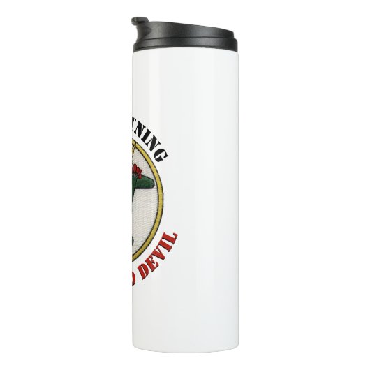 Bouteilles Isothermes P-38 Éclair Fork Dévil Quadrillé (Tourné sur la droite)