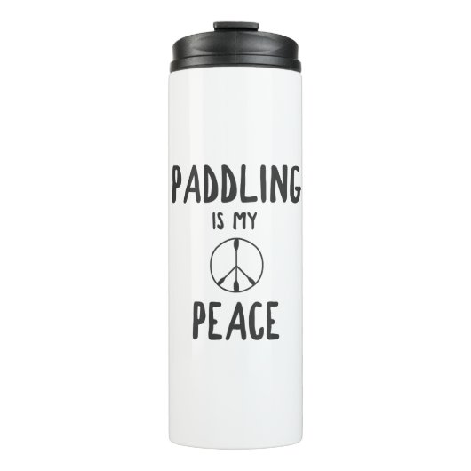 Bouteilles Isothermes Pagayer est ma paix (Devant)