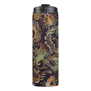 Bouteilles Isothermes Paisley Colorful Textile : Ethnic Vintage Design