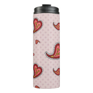 Bouteilles Isothermes Paisley Heart Thermal Tumbler