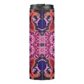 Bouteilles Isothermes Paisley multicolore, design d'impression d'écharpe (Dos)