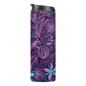 Bouteilles Isothermes Paisley pourpre personnalisée (Tourné sur la droite)