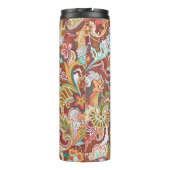 Bouteilles Isothermes Paisley sans couture : motif arrière - plan élégan (Dos)