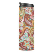 Bouteilles Isothermes Paisley sans couture : motif arrière - plan élégan (Tourné sur la droite)