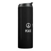 Bouteilles Isothermes Paix Amour Adopter (Tourné sur la gauche)