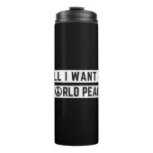 Bouteilles Isothermes Paix mondiale (Devant)