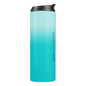 Bouteilles Isothermes Pale to Dark Turquoise Gradient Année Supérieure (Tourné sur la gauche)