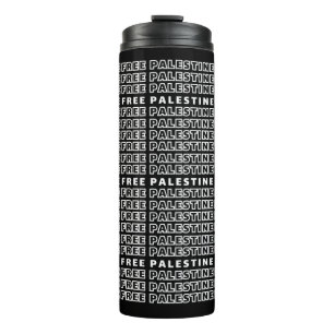 Bouteilles Isothermes PALESTINE GRATUITE Répéter typographie de texte Co