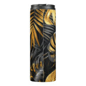 Bouteilles Isothermes Palme d'or et Motif de Monstera (Dos)