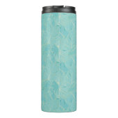 Bouteilles Isothermes Palme tropicale bleu clair motif feuille (Dos)