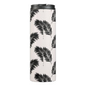 Bouteilles Isothermes Palme tropicale Feuille noir blanc (Dos)