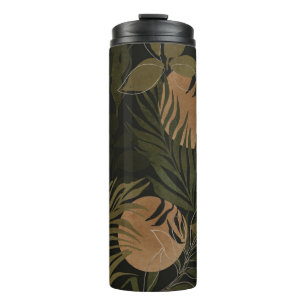Bouteilles Isothermes Palmier de Lune Tropicale : Motif de nuit