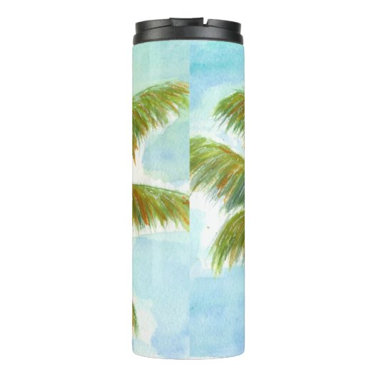 Bouteilles Isothermes Palmier Tropical Beach par beau temps (Dos)