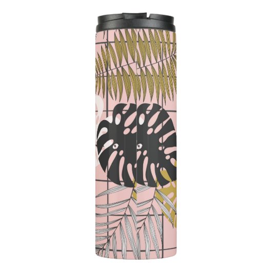 Bouteilles Isothermes Palmier tropical feuille motif (Dos)